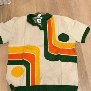 Retro Color Block Men's Sweatshirt